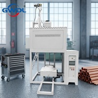 Nouveau four de fusion GWDL 1700C 200 kg/h avec agitateur, moteur, contrôle PLC, breveté, économie d'énergie, contrôle précis de la température