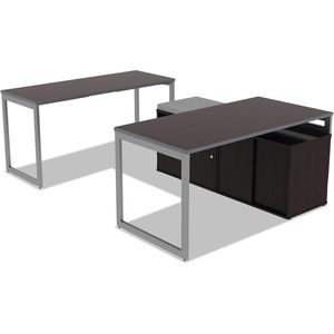 Alera ALE <b>Open</b> Office Low Storage Cabinet Espresso 29 1/2"W X 19 1/8"D X 22 7/8"H Wood Material - Product Image 2