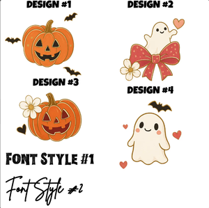 Personalizado Halloween Dog camisa ou Hoodie personalizado Pet Nome 4 Cute Fall Designs com fantasmas e abóboras - Product Image 3