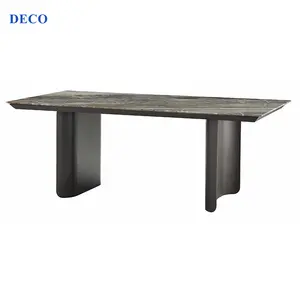Tavolo <span class=keywords><strong>da</strong></span> <span class=keywords><strong>pranzo</strong></span> in marmo in stile moderno Set <span class=keywords><strong>tavoli</strong></span> <span class=keywords><strong>da</strong></span> ristorante materiali in vera pietra - Product Image 1