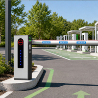 Barrière automatique avec bande lumineuse LED et contrôle d'accès RFID pour parkings