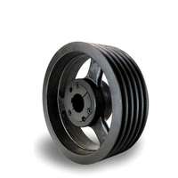 Polea Industrial SPA200 de Hierro Fundido con 5 Ranuras y Bloqueo Cónico, con Buje Cónico 3020 de 25-80 mm para Transmisión de Potencia