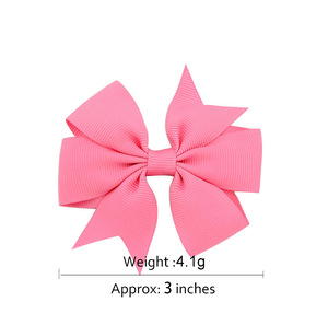 40 Colores, Venta al por Mayor, Pinzas para el Cabello para Bebés y Niñas, Dulces y Encantadoras, Pinzas con Lazo de Cinta Grosgrain, Lazos de Cinta Azul, Accesorios - Product Image 4