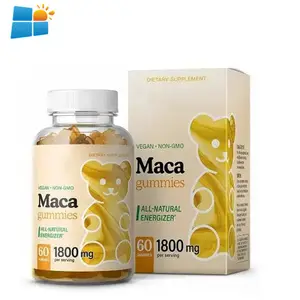 OEM/ODM/OBM Organic Maca Gummies Butt And Hips Enlargement Gummies Maca Burdock Root Energy Support Supplement Metabolic Health