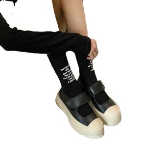 2026 Silver versatile anti slip shallow mouth <b>Velcro</b> thick rubber outsole women's round toe <b>shoes</b> Mary Jane novel college style - Product Image 6