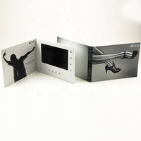 Dernière marque de produits cadeaux promotionnels articles lcd occasion cartes de vœux modernes écran carte module vidéo livret