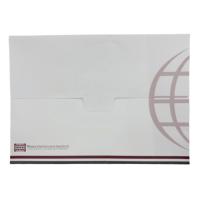Porte-documents personnalisé paysage 330x230mm en papier couché 300g/m² avec pelliculage mat et logo imprimé sur mesure