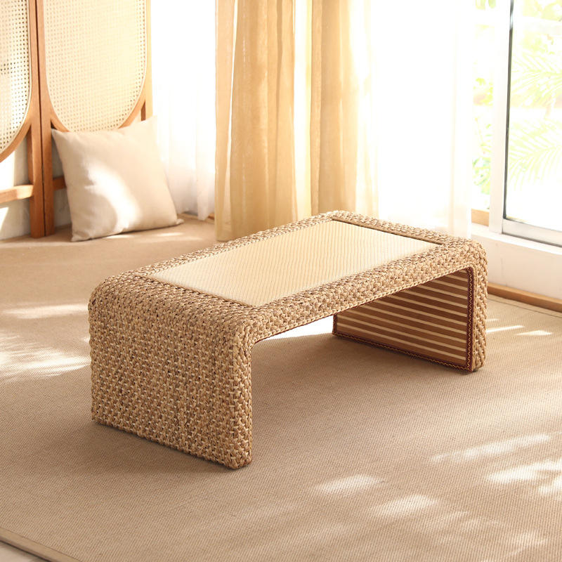 Mesa de centro de tamaño mediano (100 cm de largo * 50 cm de ancho * 38 cm de alto)