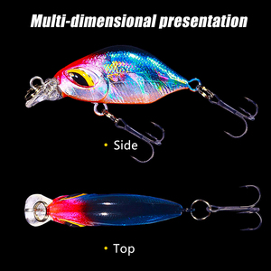 เหยื่อปลอมแบบ Crankbait ขนาด 3.8 ซม. น้ำหนัก 3.3 กรัม เหยื่อตกปลาแบบ Wobbler - Product Image 4