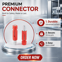 Connecteur Minifix robuste en alliage de zinc 3-en-1 pour quincaillerie de meubles, supports d'étagère pour canapé Chesterfield en cuir