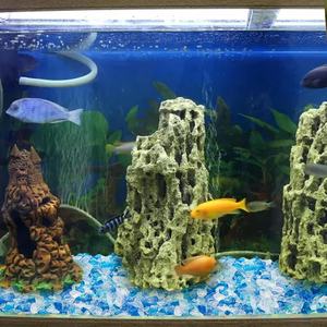 Vidrio templado triturado azul <span class=keywords><strong>caribeño</strong></span> al por mayor para el paisaje del jardín al aire libre pavimentación pecera decoración del acuario - Product Image 3