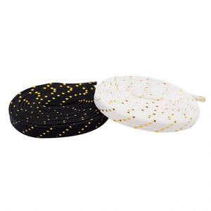 Cordones Planos de Alambre Dorado de Lujo para Zapatillas, Cordones Casuales de 7mm de Ancho, Accesorios para Zapatillas - Product Image 2