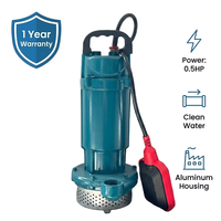Pompa Celup Aluminium Kaislen Wholesale 0.5HP QDX370 0.37kW 110L/menit 16m Head Sump Pump untuk Irigasi Kebun CE
