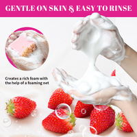 Savon intime rose fraise naturel, équilibré au pH, infusé aux huiles essentielles, nettoyant féminin à base de plantes pour soins quotidiens |   OEM