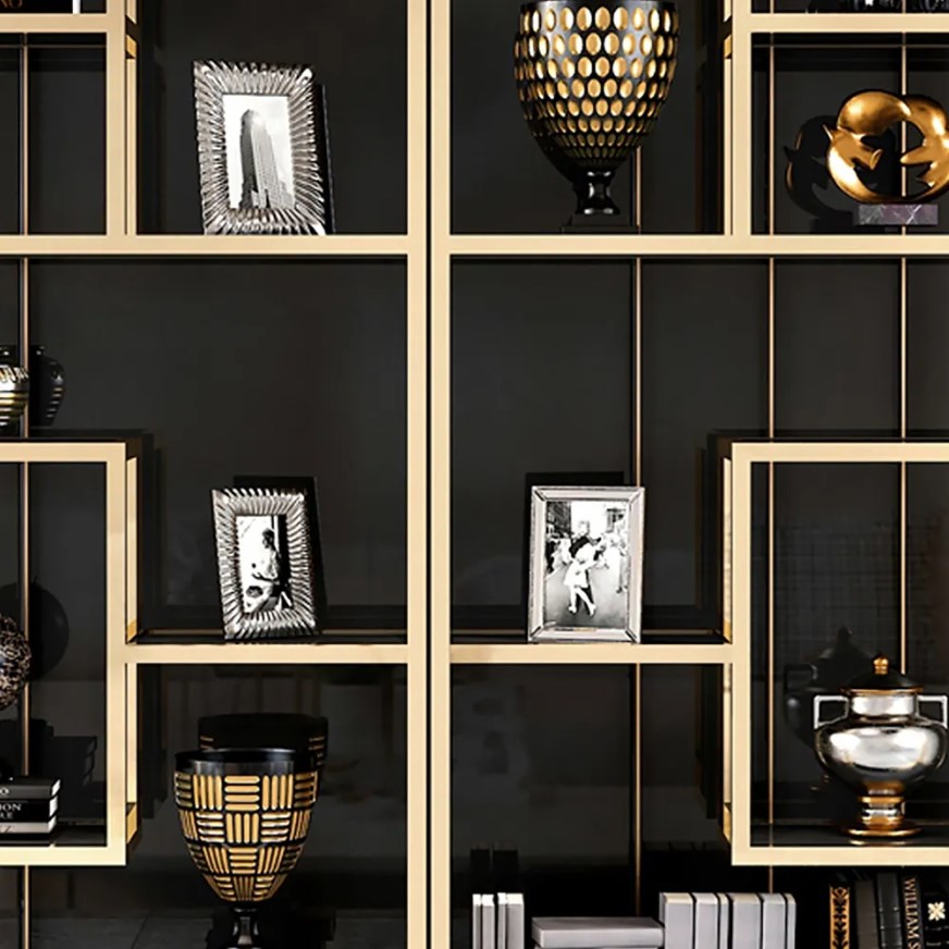 bookshelves indoor furniture luxury display geometric bookshelf