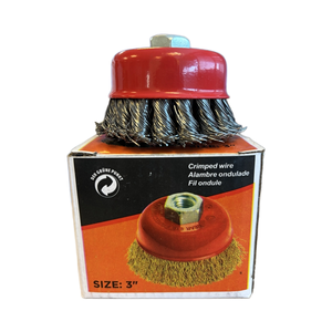 Sikat baja daya industri tugas berat 75mm cangkir sikat kawat baja karbon kualitas tinggi sudut penggiling pemoles baru - Product Image 3
