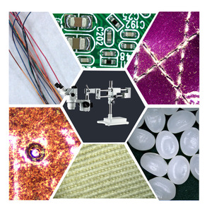 Boshi Jingda Stereo <b>Microscope</b> 6.7-45X Zoom Dual Arm Stand For Electronic Components Observation - Product Image 2