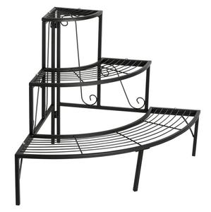 Support à plantes à 3 niveaux, <span class=keywords><strong>étagère</strong></span> d'angle pour plantes, support d'affichage pour plantes, <span class=keywords><strong>étagère</strong></span>s pour orchidées, pour intérieur et extérieur - Product Image 3