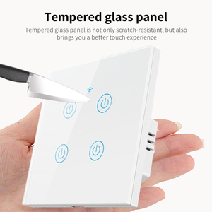 Thông Minh Tường chuyển tuya wifi nhà thông minh Ánh Sáng Thiết bị chuyển mạch cảm ứng Bảng điều khiển từ xa tường Kính Điện Thông Minh Thiết bị chuyển mạch - Product Image 4
