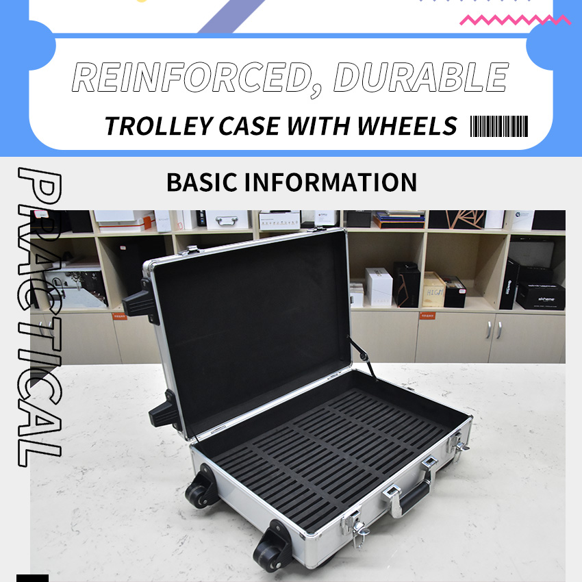 Sample Trolley Case Marble Rock Mosaic Ceramic Wood Floor Granite Quartz Specimen Box Stone Aluminum Suitcase Display For Tile