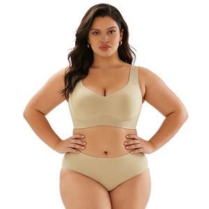 Reggiseno Wireless di Alta Qualità Comodo e Modellante Stile Canotta per Donna, Reggiseno <span class=keywords><strong>Senza</strong></span> Cuciture in Gel Morbido con Supporto Plus Size - Product Image 3