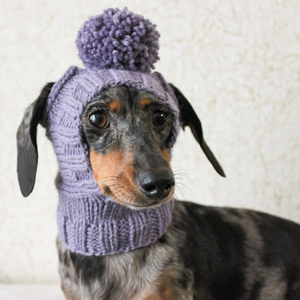 Solid Luxury Personalized Knitting Pattern Mini Dachshund Dog <b>Hat</b> Modern Classic Festival Winter Fashion Gift for Small Dogs - Product Image 6