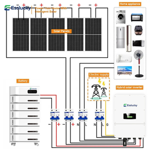 Şebeke Dışı Hibrit Güneş Enerjisi Depolama Sistemi 10kW 15kW Konut Tipi Güç Bataryası IP65 İstiflenebilir Komple Set - Product Image 3