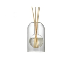 Diffuseur en verre fait à la main joyeux noël unique Bouteille vide de parfum Aroma Reed Diffuseur Bouteille en verre Bouteille de parfum de faveur