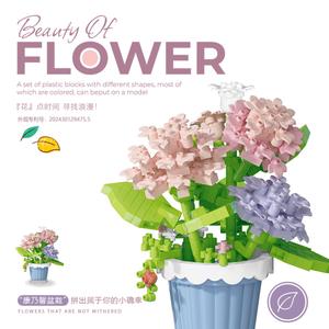 <span class=keywords><strong>Mini</strong></span> briques en plastique ABS pour le bricolage, <span class=keywords><strong>mini</strong></span> blocs de construction MOC, fleurs immortelles, marguerite, jouets pour la décoration intérieure - Product Image 3