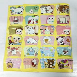 Adhesivo impreso personalizado impermeable PVC vinilo troquelado hoja embalaje pegatinas Logotipo de dibujos animados para niños - Product Image 1