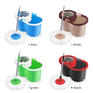 Floor Cleaning Adjustable Rotating Clean Microfiber Spinning Mops 360 Degree Rotatable Magic Spin Mop And Bucket Set