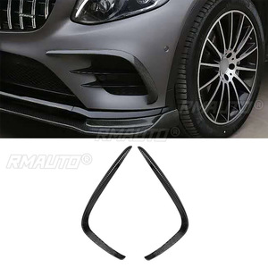 1 Paire de Canards Avant en Fibre de Carbone, Spoiler de Pare-chocs, Garniture de Phare Antibrouillard, Kit Carrosserie Compatible avec Mercedes-Benz GLC43 260 300 W253 2017-2019 - Product Image 1