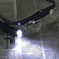 Nouvelle loupe frontale avec éclairage LED 1.5X 2X 2.5X pour lecture, réparation et usages multiples HD 11642DC