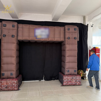 Arche de château médiéval gonflable - Décoration de fête durable pour les événements à thème, les fêtes d'enfants et l'entrée des festivals