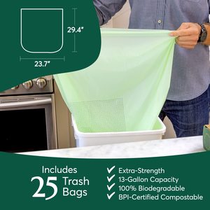 Bolsas de Basura Compostables y Biodegradables, Bolsas de Compost para Cocina - Product Image 4