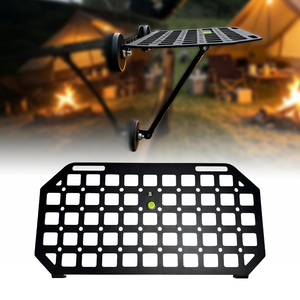 Magnetic Foldable MOLLE Board Multi-Functional Expandable Camping Table Aluminum Alloy Universal Model Weight Limit 3-5KG
