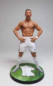 <span class=keywords><strong>Figura</strong></span> de CR7 Pintada a Mano, Realista, de Resina, <span class=keywords><strong>Figura</strong></span> de Acción, Estrella del Fútbol, Bobble Head, Recuerdo, Regalo para Hombres Fanáticos - Product Image 3