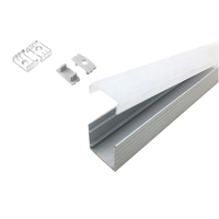 Profil Aluminium Industri untuk Perakitan Jendela Aluminium Panjang 100cm, 1 Meter, Rel untuk Lampu Strip LED