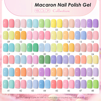 Collection de vernis gel pastel AMO Spring Design 48 couleurs, boîte, TPO HEMA FREE, haute pigmentation, couvrance en une seule couche, végan, non toxique