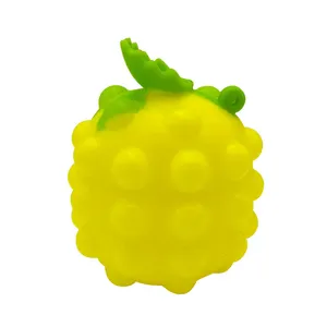 Wholesale 3D Anti-Pressure Plastic Children Kids Sensory Mesh Ball Pineapple Fruit Shape Fidget Squeeze Toys for Kids