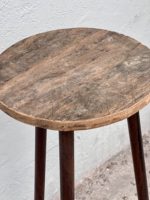 Tabouret de bar vintage en bois d'orme du Nord, artisanat unique, rustique, fait main, usage commercial, bar à domicile, hôtel, salle à manger, contemporain