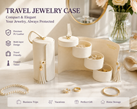 Boîte de rangement pour bijoux sur mesure en gros, boîte de rangement pour bijoux de luxe pour femmes, cadeau et emballage de marque