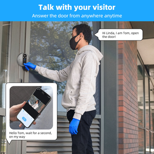Videoportero ICam de 3MP con WiFi, Pantalla de 4.3 Pulgadas, Audio Bidireccional, Detección de Movimiento PIR, Batería de 5000mAh, Cámara para Timbre de Puerta 166 - Product Image 2