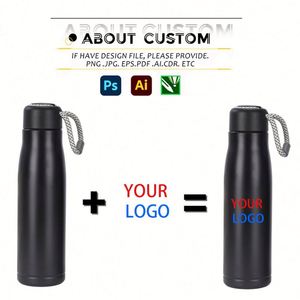 Custom logo Double Wall Stainless Steel Thermal Vacuum <b>Flask</b> Insulated Sport Gym Business Gifts Metal Water Bottle with Rope - Product Image 4