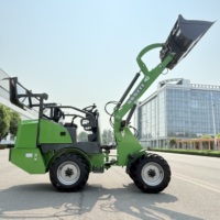 1000kgWheel caricatore elettrico Mini ruota pesante per la costruzione con secchio 4WD capacità e cinese Made