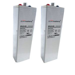 OPZV 2V 600Ah 관형 플레이트 젤 배터리 5500 사이클 수명 70% DOD 100% 순수 고체 젤 전해질 무료 유지 보수 8 년 - Product Image 1