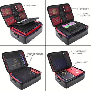 กระเป๋าเอกสารหลายชั้นกันน้ำและกันไฟสำหรับจัดเก็บตั๋ว - Product Image 5