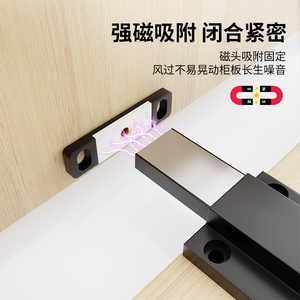 Bavat Push Button <b>Door</b> Closer Automatic <b>Spring</b> Loaded Cabinet Hinge Heavy Duty Magnetic Release Mechanism - Product Image 4