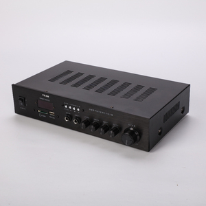 مضخم صوت احترافي FS-206 مع معالج إشارات رقمي وبلوتوث وراديو FM ومنفذ USB، معدات صوتية بقوة 60 واط × 2 قناة واحدة للاستخدام المنزلي/الكاريوكي - Product Image 3