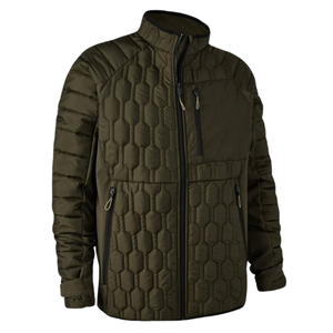 Veste matelassée à capuche décontractée pour homme, fermeture éclair, légère, imperméable, coupe-vent, isolée, doublure polaire douce, design matelassé - Product Image 3